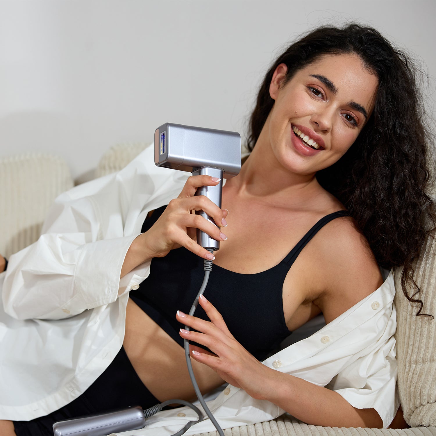 RaysDanc Ice Cooling IPL Hair Removal Device Silver