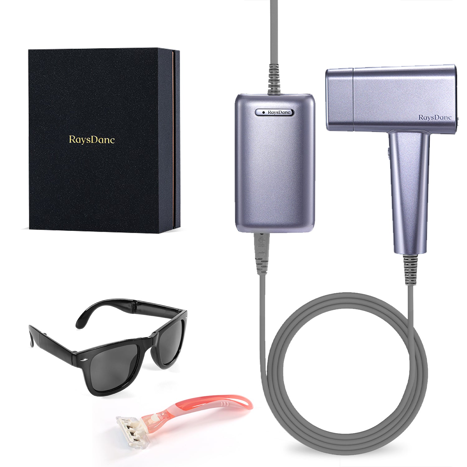 RaysDanc Ice Cooling IPL Hair Removal Device Silver